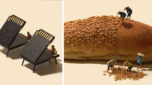 Gündelik Objelerden Eğlenceli Minyatür Sahneler Yaratan Sanatçının Keyifli Eserleri