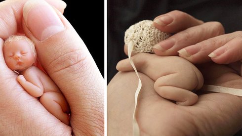Yeni Doğmuş Bebek Heykelleri Yapan Sanatçının Dünya Tatlısı Minnacık Heykelleri
