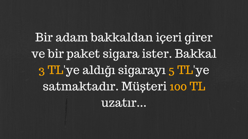 Bakkal Bu Müşteriden Ne Kadar Zarar Etti?