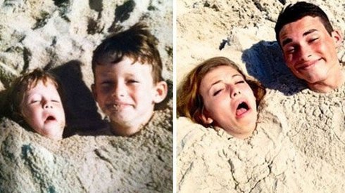 Mükemmel Şekilde Yeniden Canlandırılmış 30 Çocukluk Fotoğrafı